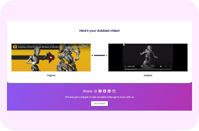 Dubverse AI PR online dubbing