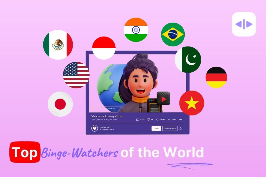 Discover top 10 countries with the highest video consumption rates.