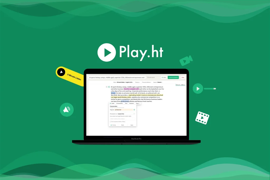 play.ht AI voice generator 