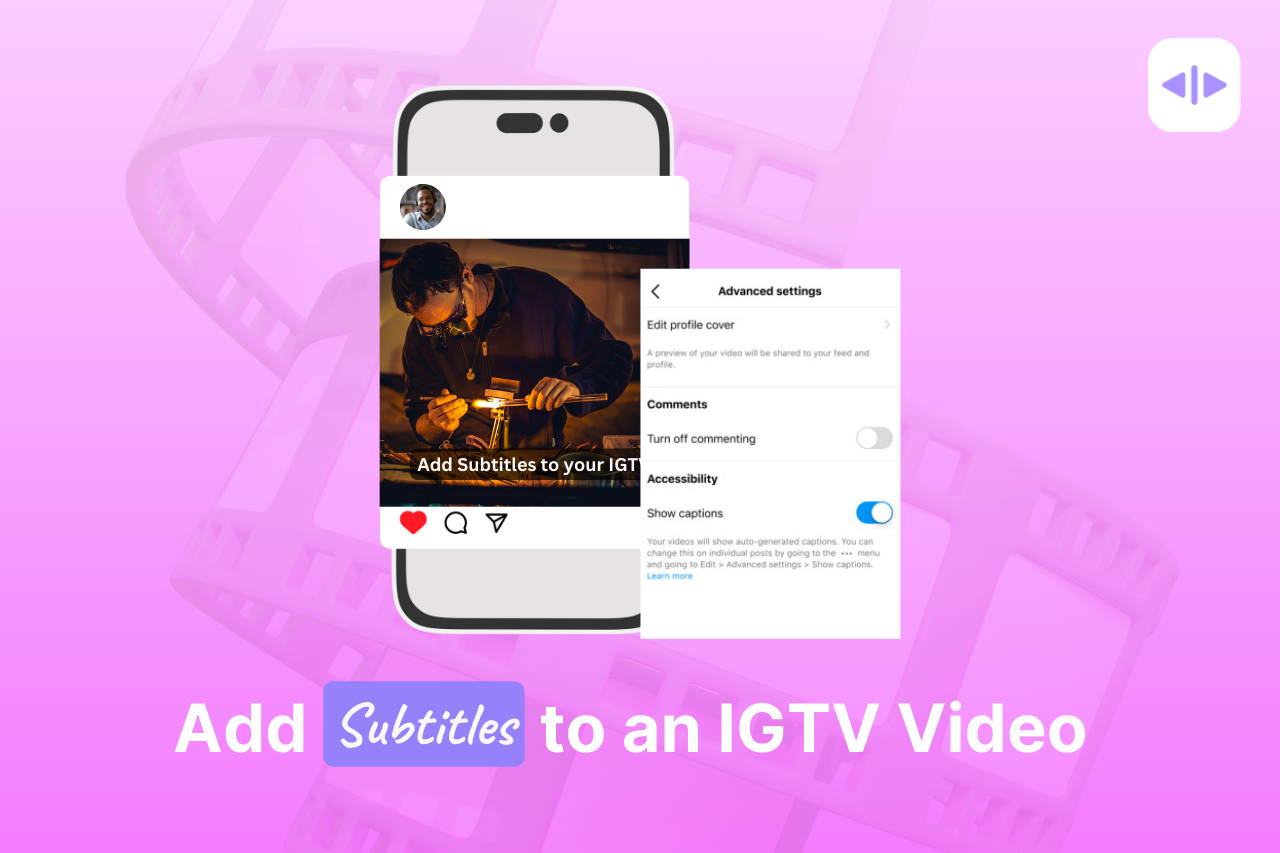 subtitles for IGTV videos