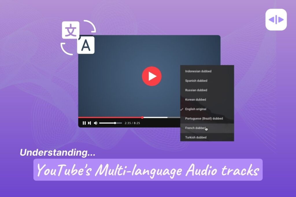 What YouTube multi-language audio tracks feature?