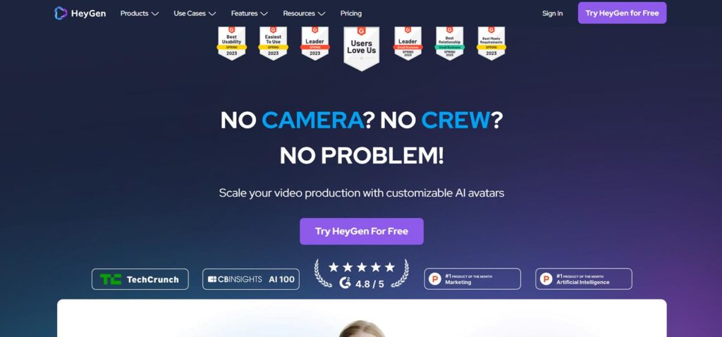 HyGen is an AI-powered video generation platform that allows you to bring an audio script to life using AI avatars in minutes. You can record your own voice to create a custom avatar and produce multi-scene videos via an intuitive interface.