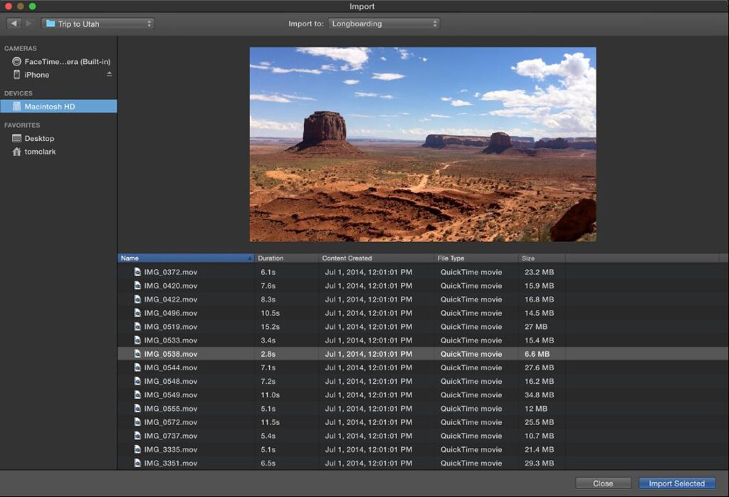 Begin by launching iMovie on your Mac and creating a new project. Import the video you wish to enhance with subtitles. To do this, click the "+ Create New" button, choose "Movie," and select the video file from your computer. Drag and drop the video onto the project timeline.