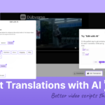 edit with AI feature is launched on Dubverse Dub to write better video scripts