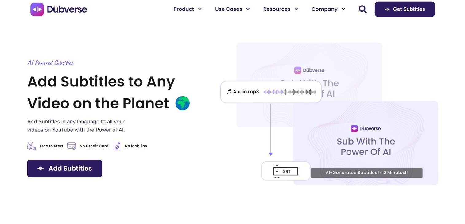 Dubverse offers a simple and efficient way to add burnt-in subtitles to your videos. It provides a range of customization features, allowing you to tailor the subtitles to your brand's style and identity. You can generate AI subtitles for more than 30+ languages with just a click without worrying about accuracy.